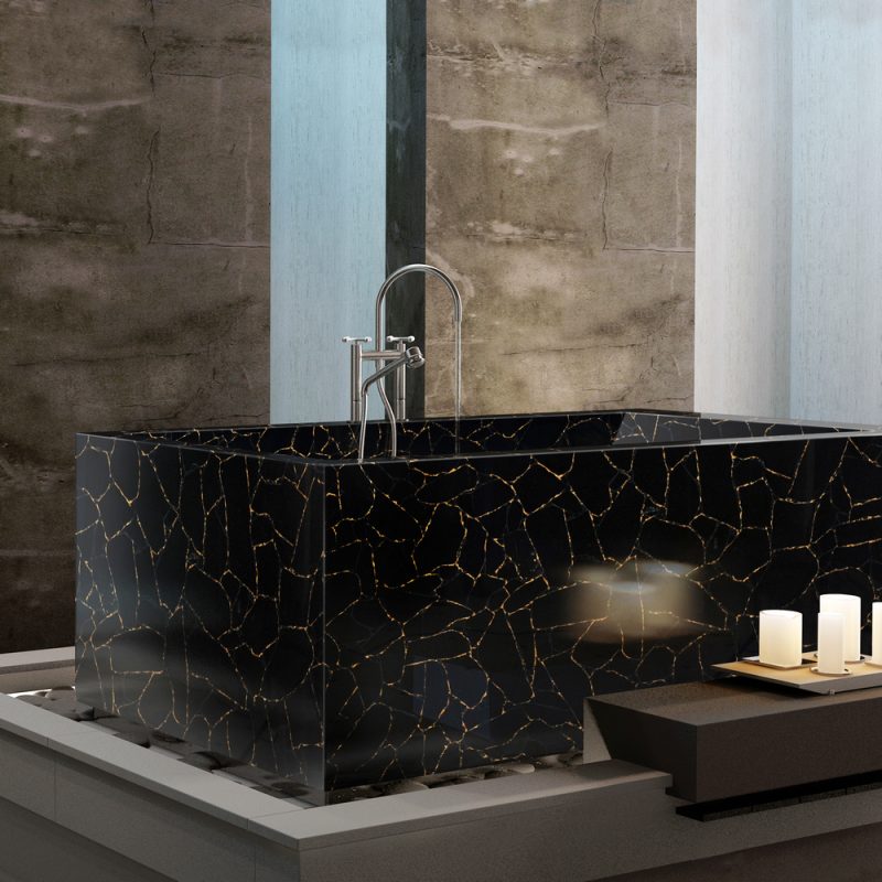 Обсідіан Віз Голд Інлей (Obsidian With Gold Inlay) Чорно-Золотий - Зображення 2