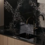 Кварцовий агломерат Блек Мірор (Black Mirror) Чорний - Зображення 3