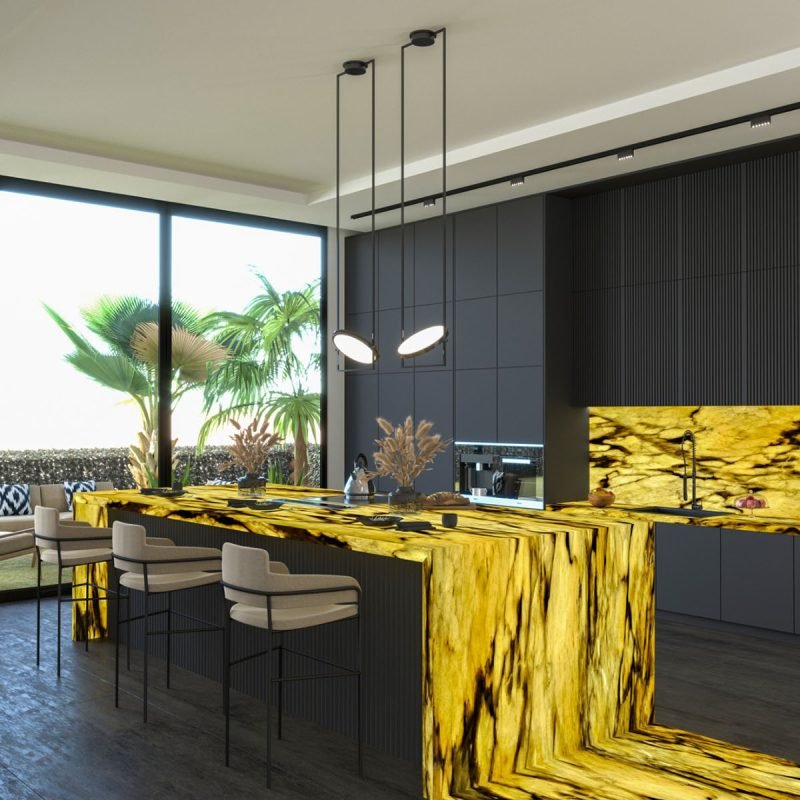 Мармур Калакакатта Транслусент (Calacatta Translucent) Білий - Зображення 3