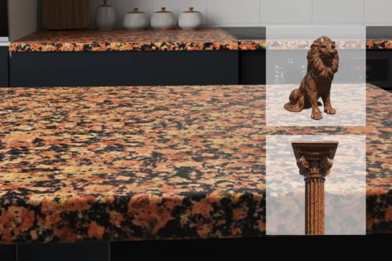 Омелянівський граніт (ROSSO TOLEDO) червоний - Зображення 5