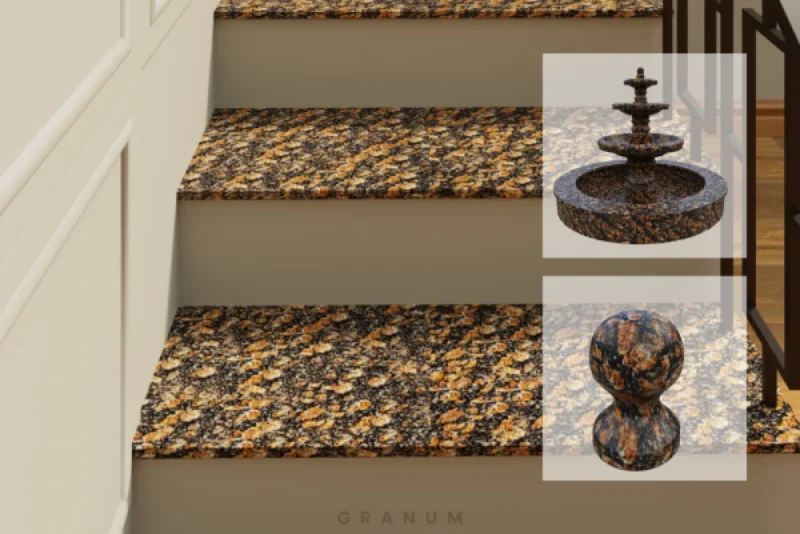 Корнинський червоний граніт (Leopard red) - Зображення 4