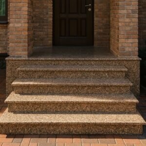 Ступені з Граніту Дідковичі: Радіусна Форма, Фігурна Фаска, Висока Зносостійкість