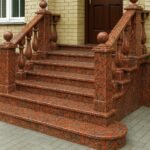 Ступені з Граніту Капустянське: Бучардовані (Антиковзання R12), Морозостійкі, для Екстер'єру