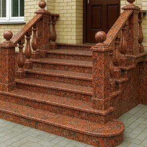 Сходи Гранітні Капустянське (Бучардовані): Антиковзання R12, Для Екстер'єру з Навантаженням