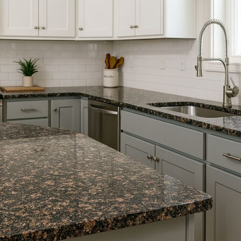 Стіл з граніту Корнинське: Фігурний Профіль Торця (Канелюра), Для Класичних Інтер'єрів - Зображення 2