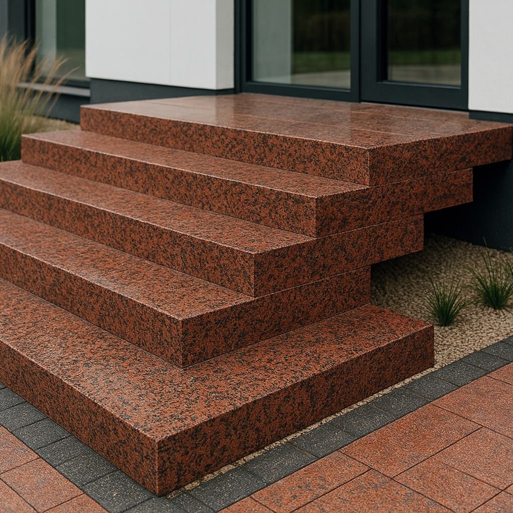 Leznyky_granite_stairs Ступені з Граніту Лезники: Високоміцні, Поліровані, для Місць з Інтенсивним Трафіком - Зображення 1