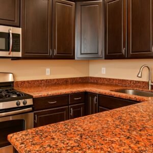 Стіл з граніту Жадківка: Фігурна Обробка Торця, Глянцеве Полірування