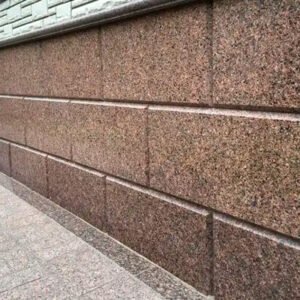Плита накривочна гранітна для фасаду та цоколю полірована