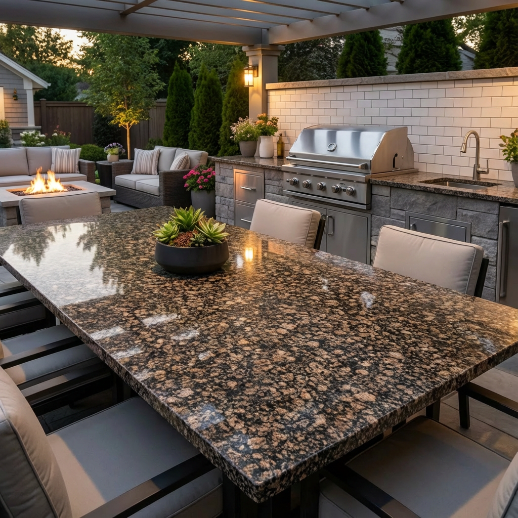 080cac60-2eb0-467a-97b1-ee9e08eec914 Стіл з граніту Корнинське для барбекю - Зображення 1