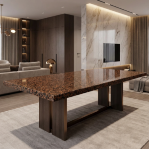 Стіл з граніту Василівка: Полірована Стільниця, Дрібнозернистий Малюнок, Водостійкий