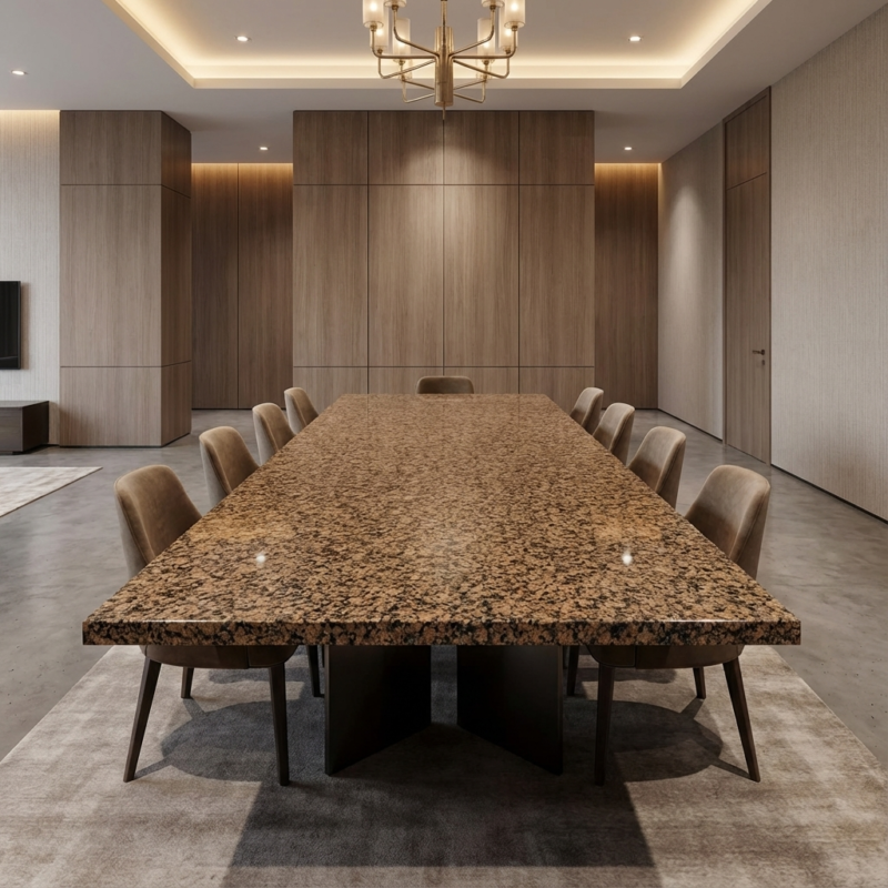 Стіл з граніту Василівка: Полірована Стільниця, Дрібнозернистий Малюнок, Водостійкий - Зображення 2