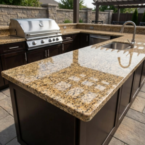 Стільниця з граніту Межирічка для барбекю