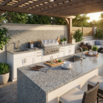 Стіл з граніту Покостівське для барбекю